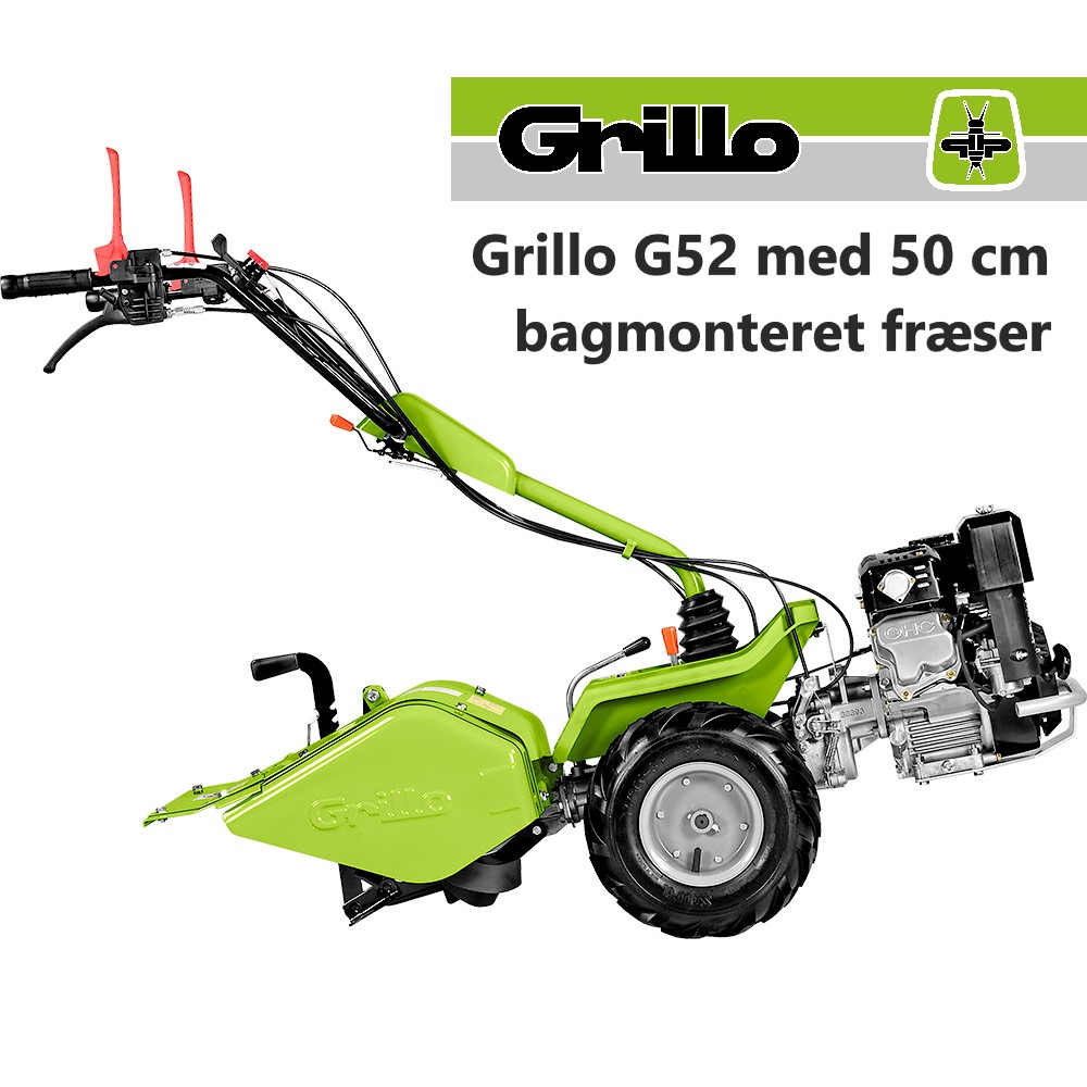 Grillo G52 To-hjulstraktor *FRÆSER-SÆT*