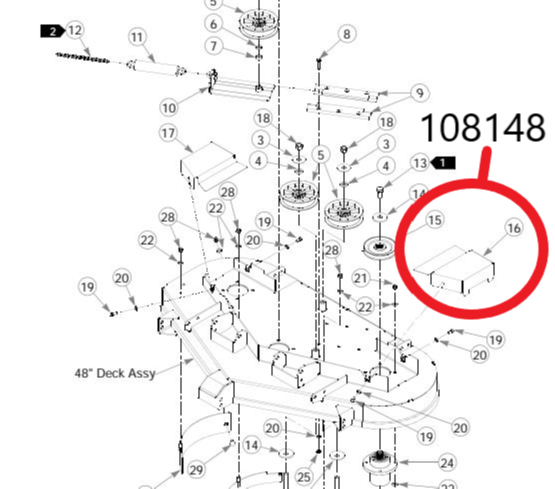 PULLEY COVER LS 48&quot;