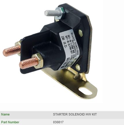 Startrelæ, sæt, 12 V m. 1 stikben, Solenoid