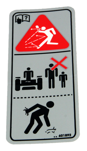 DECAL, THROWN OBJECTS, Klistermærke, Hustler