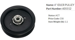 [605512] 4&quot; IDLER PULLEY (erstatter 603986)