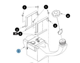 [606525] Brændstoftank, kmpl, FlipUp